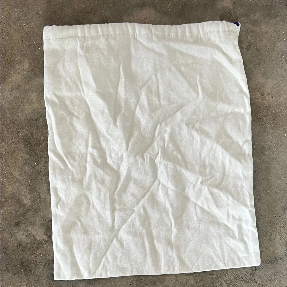 Authentic Burberry Prorsum White Dust Bag with Navy Motif of blue knight